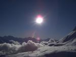 Paragliding Fluggebiet Europa » Schweiz » Wallis,K�hboden - Eggishorn,�ber dem K�hboden im Dezember 2008
