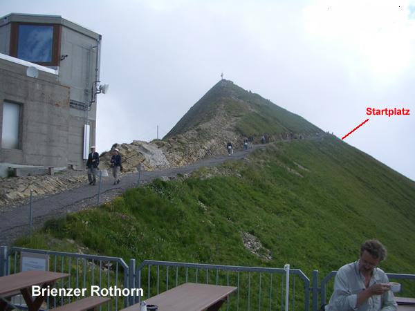 Startplatz neben der Bergstation