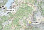 Paragliding Fluggebiet Europa » Schweiz » Obwalden,Lungern - H�ttstett Gibel,�bersichtskarte Gibel mit Wanderwegen