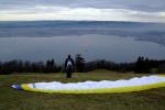 Paragliding Fluggebiet Europa » Schweiz » Zug,Zugerberg,Zugerberg in the end of January 2008 on a leaden day that promised ridge soaring in the morning but then didn't exactly live up to the promise at noon.