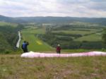 Paragliding Fluggebiet Europa » Deutschland » Hessen,Eisenberg,Am Startpaltz, Naturrampe f�r W - NW, H�henunterschied: 135m,
gro�e Landewiese.