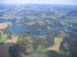 Paragliding Fluggebiet ,,Blick auf den Hennesee bei einem Streckenflug von Wenholthausen. Tolles Fluggebiet im Sauerland!