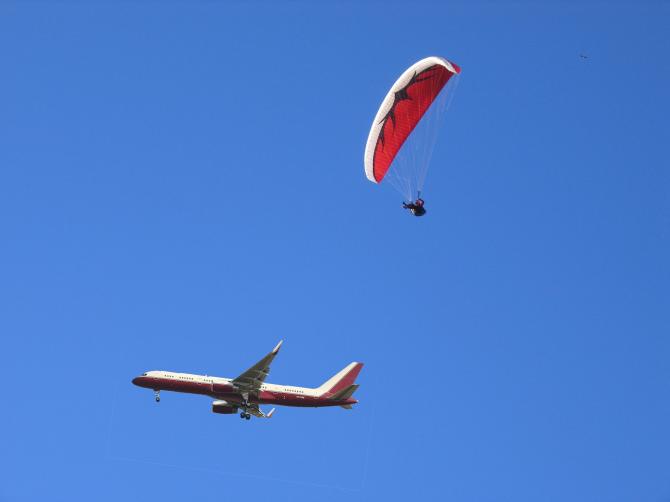 Anflug auf Stuttgart. 
Fr�hjahr Startplatz West
