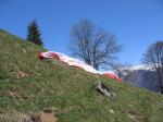 Paragliding Fluggebiet Europa » Schweiz » Glarus,Brunnenberg/B�rensol - Leuggelstock,Bei F�hn bl�st es ganz sch�n den Startplatz hoch....