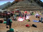 Paragliding Fluggebiet Asien » Türkei,Babadag,Der untere Startplatz: In Ölüdeniz kann schon mal einiges los sein!