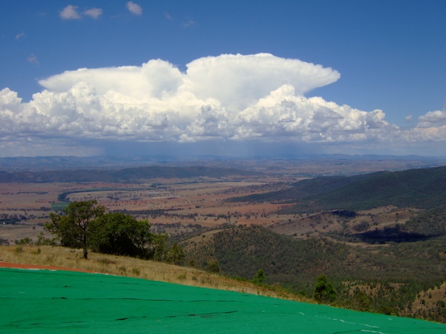 Southern launch paddock. Manilla is visible in the background.