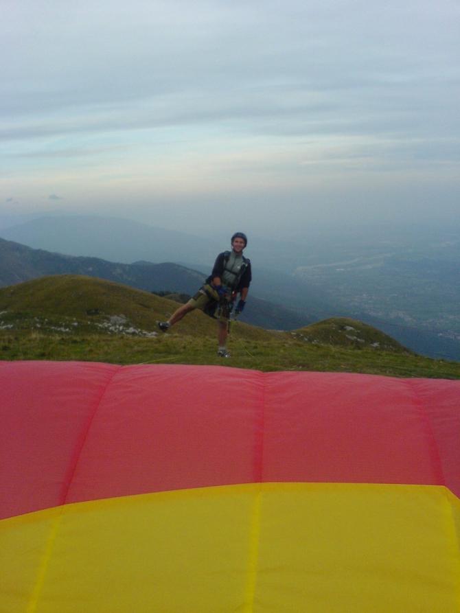 oberer Startplatz, unter der Cima del Grappa