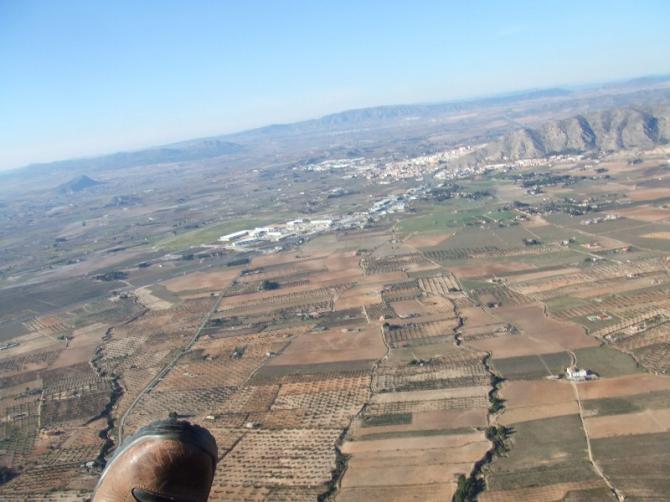 Der Blick auf Villena.