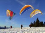 Paragliding Fluggebiet ,,Bodenhandling am Heulantsch mit Horsti, Lisi, ...und viele mehr!... am 21.Dez.2007