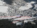 Paragliding Fluggebiet Europa » Schweiz » Graub�nden,Crap Sogn Gion,Anflug Landeplatz Flims (blau) vom Crap Sogn Gion her.

Leitungen der Gondelbahn Richtung Plaun und Sesselbahn Richtung Foppa (rot)
