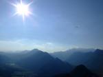 Paragliding Fluggebiet Europa » Slowenien,Stol,Stol in the light of the late afternoon sun while returning from Tolmin.