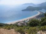 Paragliding Fluggebiet ,,Blick vom 300m hoch gelegenem Startpaltz auf �l�deniz und Strand