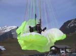 Paragliding Fluggebiet Europa » Österreich » Vorarlberg,Niedere,Ein Unglückspilot, der die Stromleitung übersah.