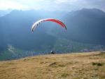 Paragliding Fluggebiet Europa » Schweiz » Graub�nden,Parsenn Weissfluh,Mit Gipfeli im Bauch fliegt's gut...