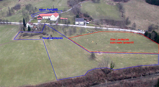 Landeplatz in Ternberg f�r Brandkogel, Herndleck und Schoberstein.