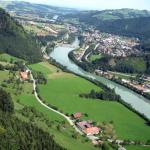 Paragliding Fluggebiet Europa » �sterreich » Ober�sterreich,Brandkogel,Landeplatz in Ternberg f�r Brandkogel, Herndleck und Schoberstein im Anflug.