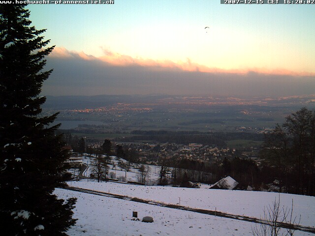 ... tolle �berh�hung in der Bise (15.12.2007) mit der Webcam "verfolgt"