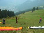 Paragliding Fluggebiet Europa » Schweiz » Glarus,Fronalp-Fronalpstock,Startplatz mit Mollis und N�fels im Hintergund