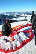 Paragliding Fluggebiet Europa » Schweiz » Appenzell Innerrhoden,Kronberg,West launch January 2006.