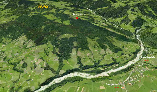 Fluggebiet Pfyffe bei Plaffeien