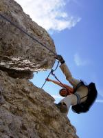 Paragliding Fluggebiet Europa » Italien » Trentino-S�dtirol,Dantercepies,Der Klettersteig ist in Schmankerl f�r unfliegbare Tage.