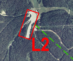 Landeplatz 2 
Parkplatz beim Skirestaurant Hochficht (950m � M) mitunter sehr turbulent aufgrund von Windkanalisation. Bei Skibetrieb kein landen m�glich bitte auf Landeplatz 1 oder 3 ausweichen.