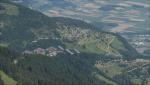 Paragliding Fluggebiet ,,Blick über Torgon Richtung Vionnaz und Genfersee