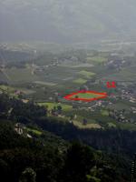 Paragliding Fluggebiet ,,kleiner Landeplatz in Dorf Tirol