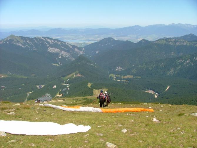 Flying courses from Chopok, Jasn�, Slowakei.