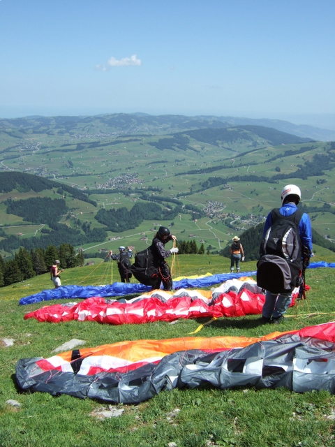 Juni 2006: Schulstartplatz auf der Ebenalp.