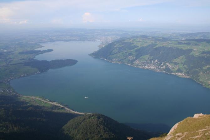 Blick von Rigi Kulm auf den Zugersee