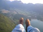 Paragliding Fluggebiet Europa » Frankreich » Rhone-Alpes,Annecy: Col de La Forclaz,Richtung Doussard / Landeplatz...