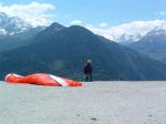 Paragliding Fluggebiet Europa » Frankreich » Rhone-Alpes,St Gervais Mont Blanc,Der Startplatz