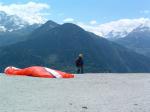 Paragliding Fluggebiet Europa » Frankreich » Rhone-Alpes,Les Carroz d'Araches,Der Startplatz