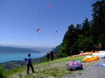 Paragliding Fluggebiet Europa » Frankreich » Rhone-Alpes,Annecy: Planfait,Am Startplatz