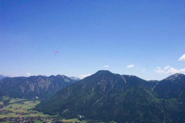Blick vom nördlich gelegenen Ringspitz zurück auf den Wallberg
