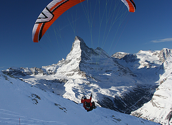 Weststart mit Blick auf das Matterhorn (danke Uwe Siedentopf für das tolle Bild)