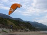 Paragliding Fluggebiet Europa » Italien » Sardinien,Alghero/Speranza,Am Speranza Strand. Auch hier läßt es sich schön spielen und soaren.