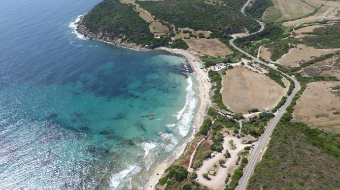 Landeplatz am Strand