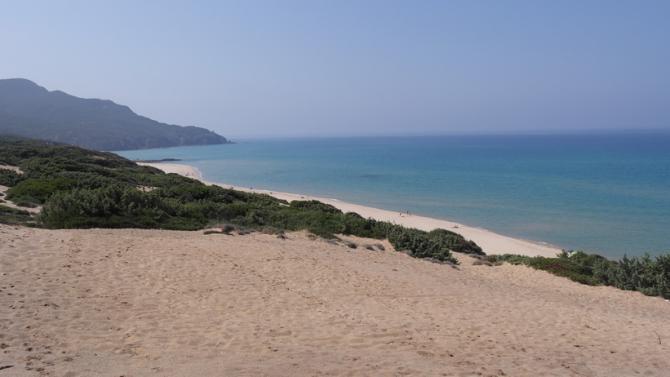 Startplatz. Blick Richtung WSW.