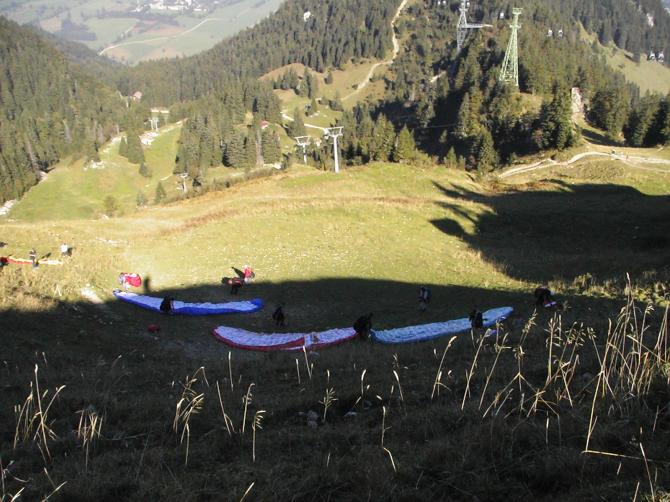 Startplatz  Richtung  Ost.