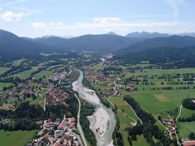 Über Lenggries, Blick nach S, Juni 2007