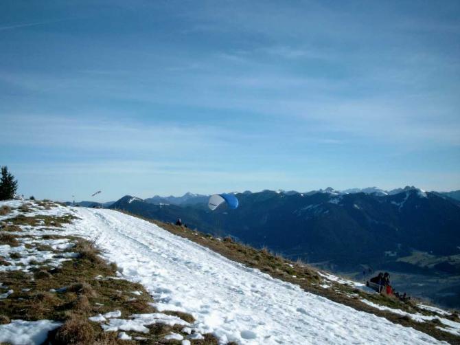 Blick zum Startplatz