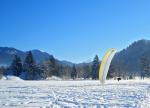 Paragliding Fluggebiet Europa » Deutschland » Bayern,Bucherhang,Der winterliche Landeplatz. wk