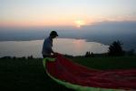 Paragliding Fluggebiet Europa » Schweiz » Zug,Zugerberg,So wird das Schirmauslegen zum Erlebnis