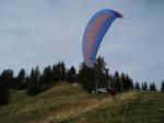 Paragliding Fluggebiet Europa » Schweiz » Schwyz,Mostelegg / Hochstuckli,Startplatz vor den Liftseilen
