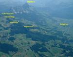 Paragliding Fluggebiet Europa » Schweiz » Schwyz,Gnipen / Rufiberg,Übersicht über Fluggebiet Mostelegg Hochstuckli Engelstock Mythen
