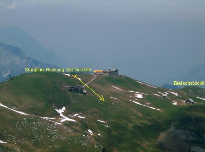 Fronalpstock blick auf Oststartplatz