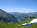 Paragliding Fluggebiet ,,Blick vom Pfaff nach Schwyz zum Mythen.