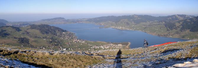 Am oberen Start -Blick gegen N (Sihlsee)